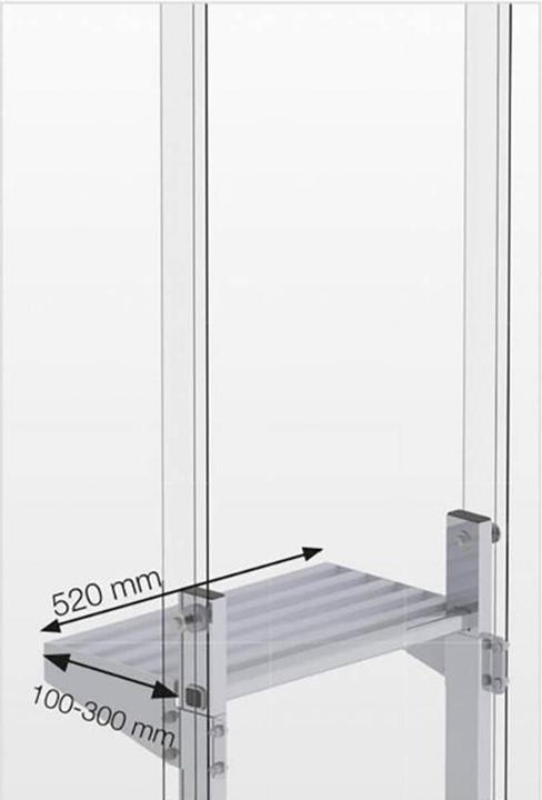 Actual product image Munk Exit step aluminium-blank gap dimension 150mm