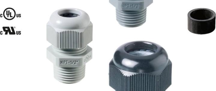 Actual product image Jacob Gland Perfect NPT 1/2 cable Ø 10-14 mm IP68, ULpolyamide, light grey RAL 7035