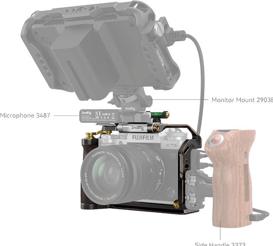 Actual product image SmallRig 3872 Retro Handheld Cage Kit for FUJIFILM X-T5 (Novelty) (Cage)