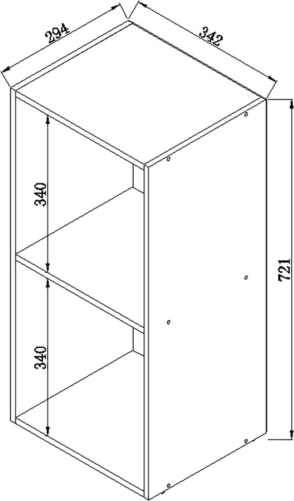 Image du produit VCM Étagère à dossiers Étagère de bureau Offas 2 compartiments (34 x 30 x 72 cm)
