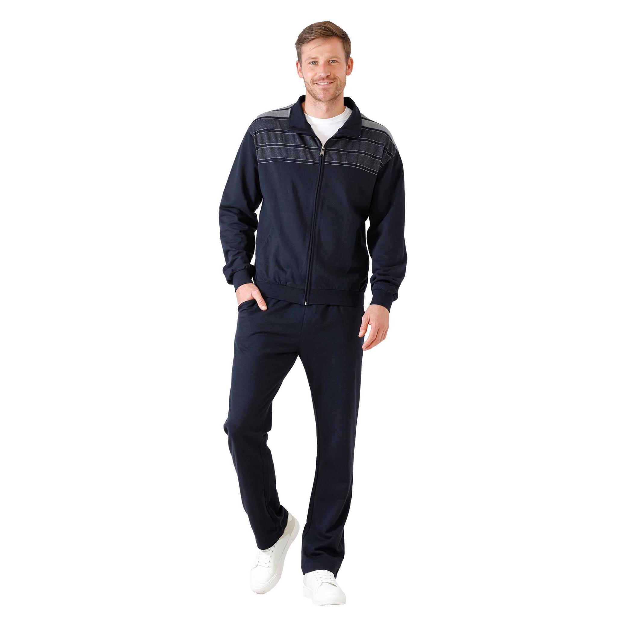 Hajo, Herren, Sportshirt, Trainingsanzug Sportlich Bequem Sitzend (4XL), Blau, 4XL