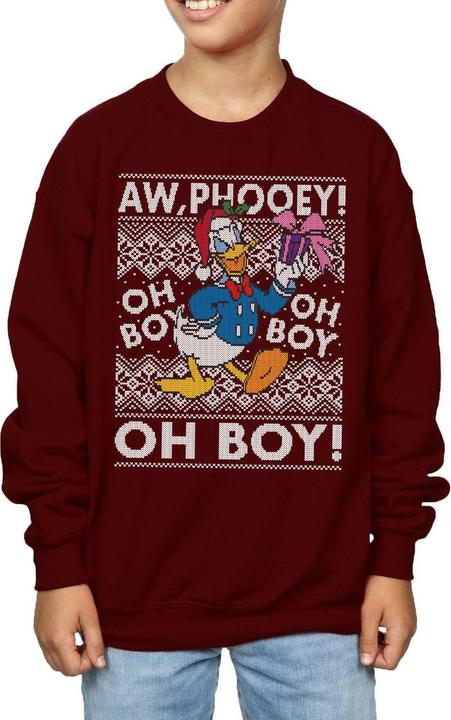 Immagine prodotto Disney Donald Duck Christmas Fair Isle Felpa Ragazzi (140, 146)