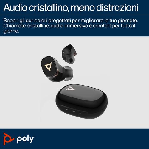 Produktbild Poly Voyager Free 20 Gray Earbuds +Basic Ladeetui Kunden-Spezial 1 (ANC, 8 h, Kabellos)
