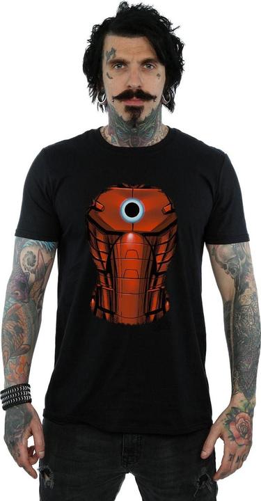 Actual product image Mens Iron Man Chest Burst T-Shirt (M)