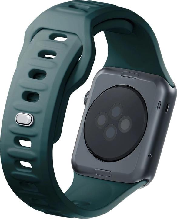 Produktbild 3MK Silicone Watch Strap zielony/ evergreen dla Apple Watch 42/44/45/49mm (Edelstahl, Silicone)