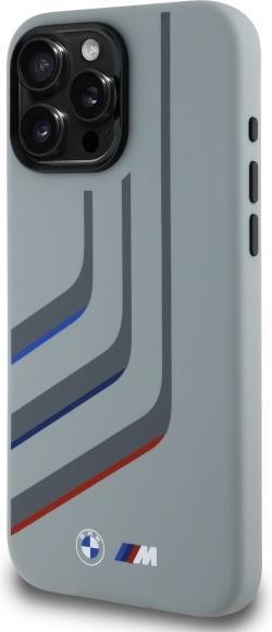 Produktbild BMW BMHMP16X23SLIG iPhone 16 Pro Max 6.9" szary/grey hardcase Silicone Turning Lines MagSafe (Apple iPhone 16 Pro Max)