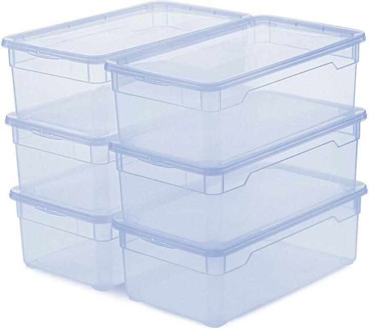 Immagine prodotto Rotho Aufbewahrungsbox Clearbox 5 l, 6 Stück (19 cm, 30 l, 6x)