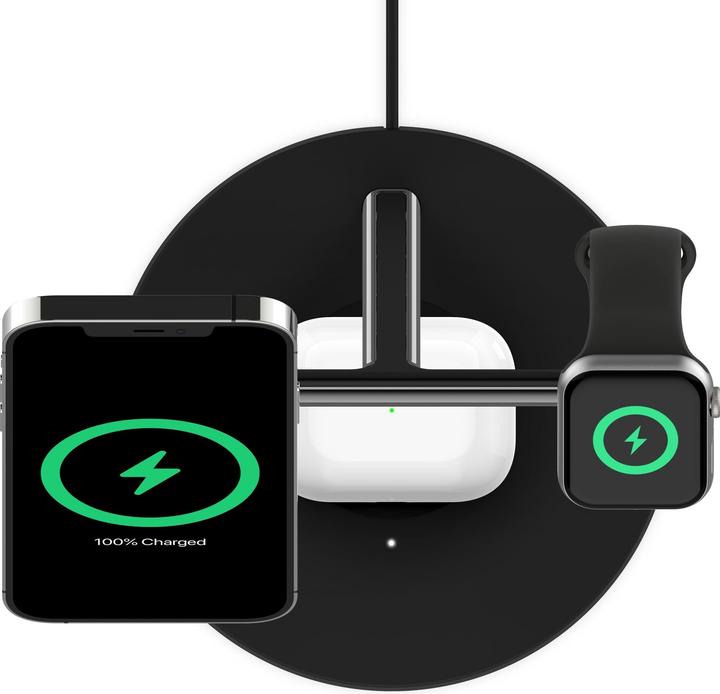 Actual product image Belkin BoostCharge Pro 3-in-1 Ladegerät mit MagSafe (15 W)