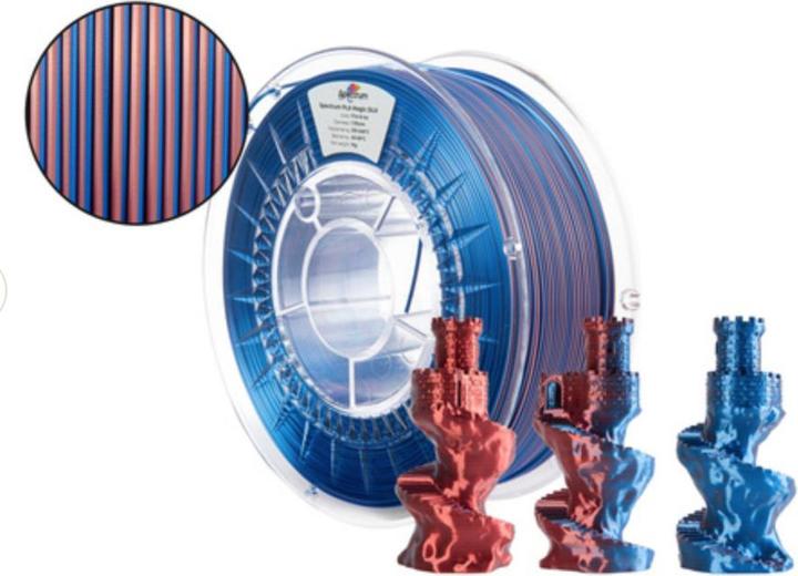 Actual product image Filament · PLA Magic SILK · FIRE & ICE · 1.75mm · 1kg (PLA, 1.75 mm, 1000 g, Multicoloured)