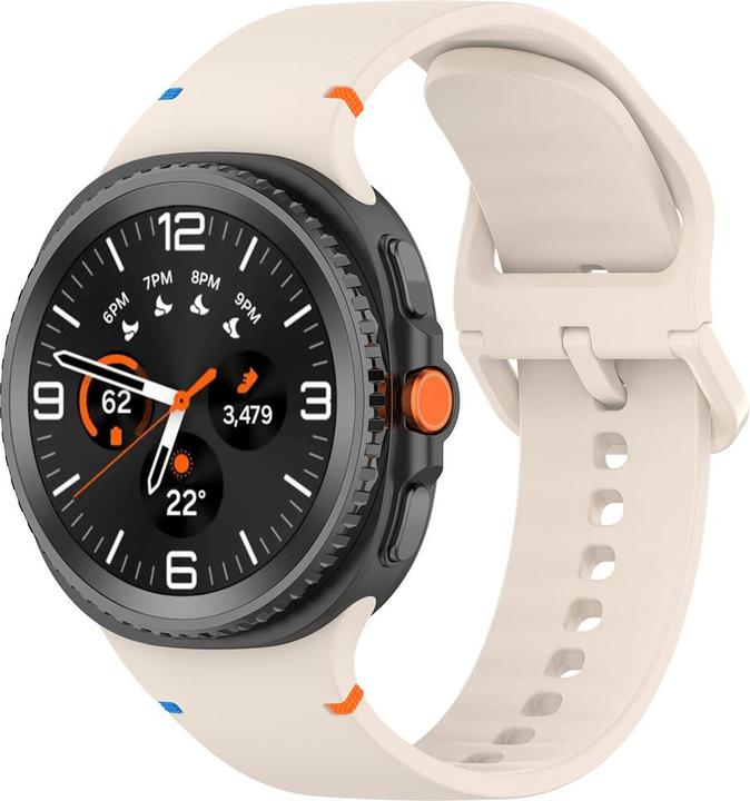 Techsuit - Watchband (W079) - Samsung Galaxy Watch8 40mm/Watch8 44mm/Watch8 Classic - Cashmere Cream (Silicone)