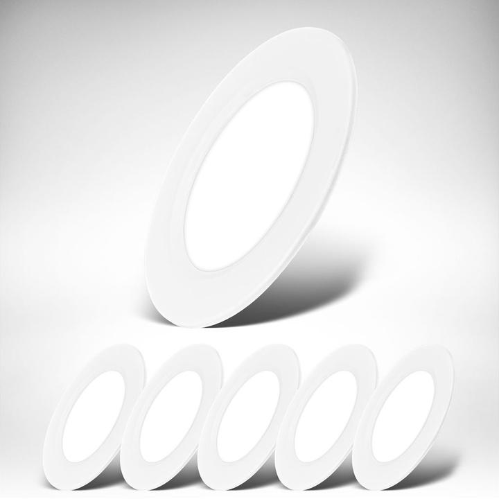 Immagine prodotto B.K.Licht Set di 6 luci da incasso LED ultrapiatte - Tariffa Flat