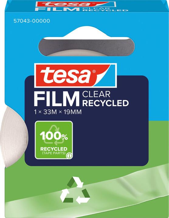 Produktbild tesa tesafilm ECO & CLEAR, lösungsmittelfrei und alterungsbeständig (19 mm)