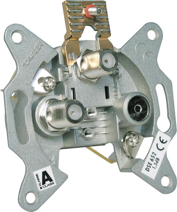 Immagine prodotto Schwaiger 2 x presa F + 1 x presa IEC, presa TWIN spur 2 dB (Spine e connettori)