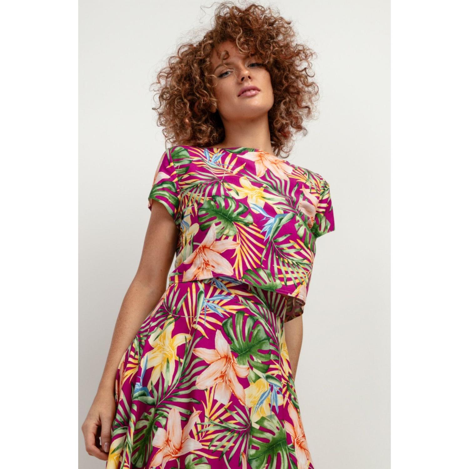 Tessita, Damen, Bluse, Bluse model, Mehrfarbig, (L)