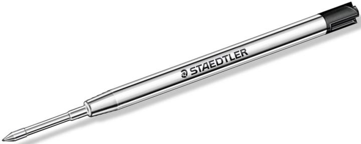 Staedtler 458 Kugelschreiber-Nachfüllmine, Einzelprodukt, schwarz, F (Schwarz, 0.50 mm, 1 Stk.)