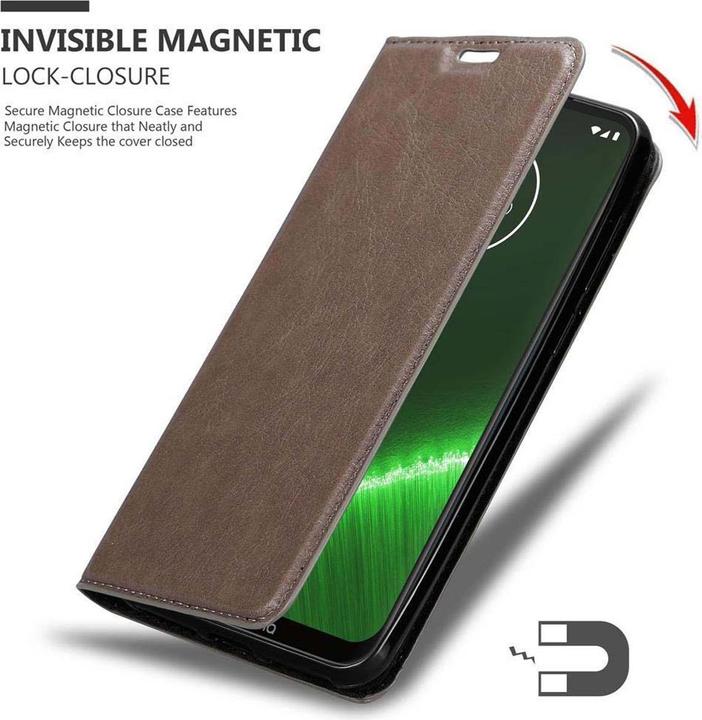 Image du produit Cadorabo Book Couverture magnétique invisible (Motorola Moto G7, Motorola Moto G7 Plus)