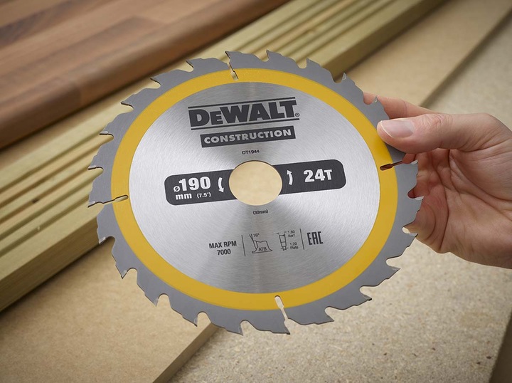 Immagine prodotto DeWalt Lama per sega circolare in carburo di tungsteno, Ø 190mm