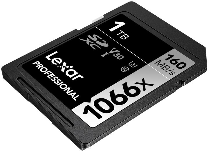 Actual product image Lexar Professional SDXC 1066X R:160MB/s W:70-120MB/s (1000 GB, SDXC, U3, UHS-I)