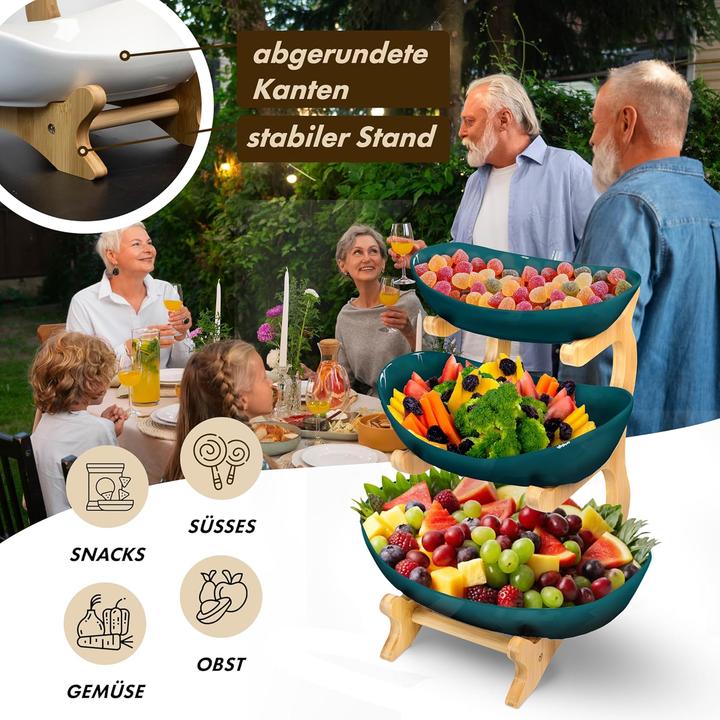 Produktbild Vaneja 3-stöckige Obst-Etagere