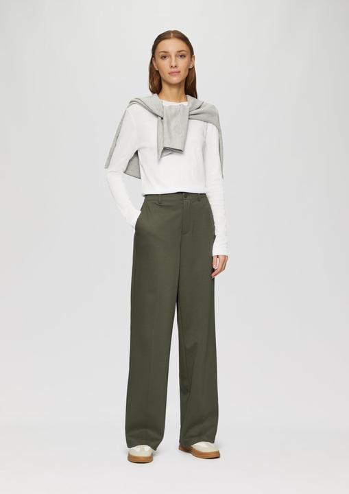 Produktbild S.Oliver Hose Hose aus Interlockjersey mit Twillstruktur und Wide Leg (34)