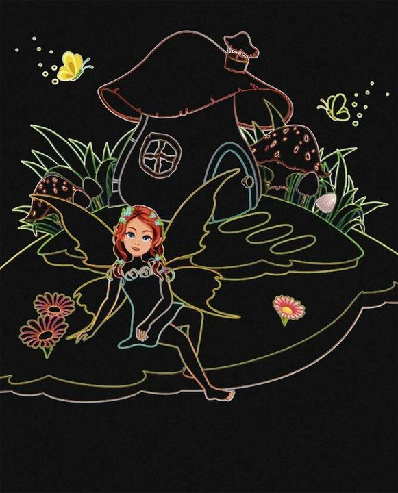 Actual product image Ursus Scratch pictures of fairies and princesses