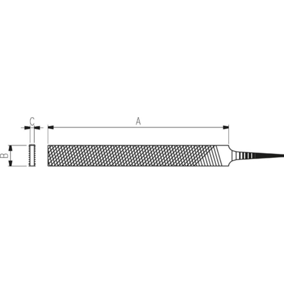 Thumbnail - Dick, Raspel + Feile, Präzisionsstiftenfeilen 250 mm Hieb 3 schmal (Hieb 3, 250 mm)