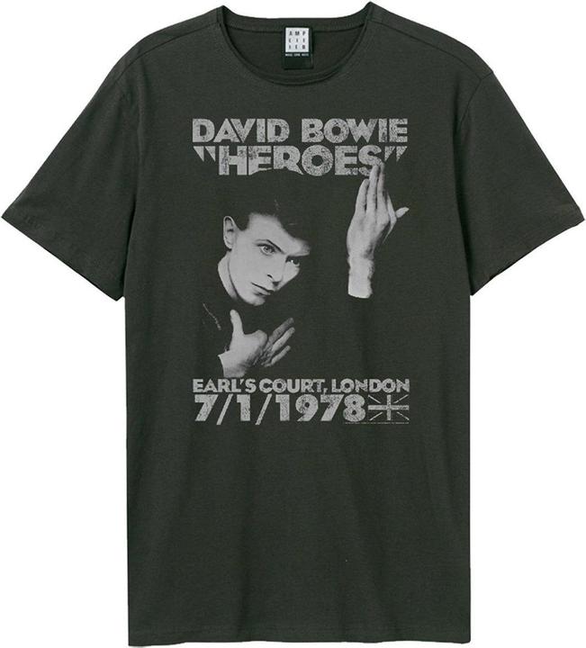 Immagine prodotto Amplified Heroes 1978 Maglietta David Bowie Adulto Unisex (S)