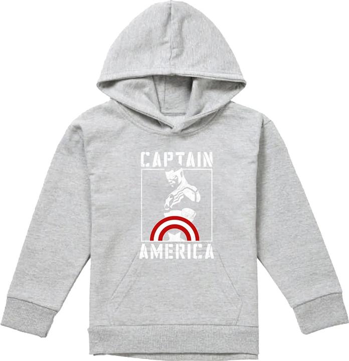 Produktbild Captain America Kapuzenpullover Zum Überziehen meliert (128)