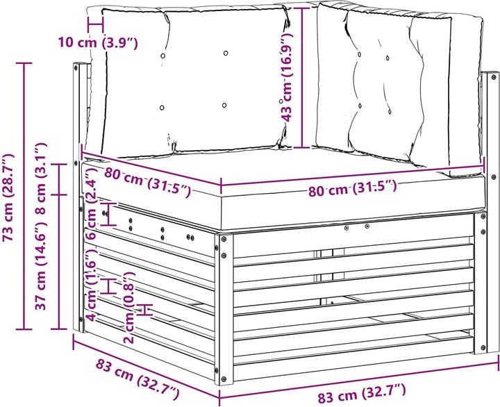Produktbild vidaXL gartenmöbel