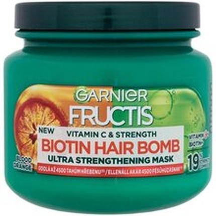 Actual product image Garnier Fructis Vitamin & Strength Biotin Hair Bomb Mask - Strengthening mask for weak hair prone (320 ml)