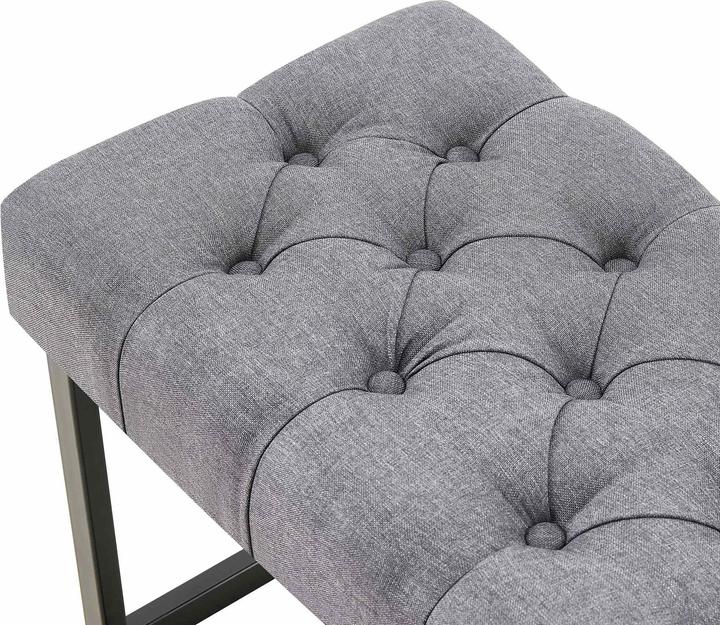 Actual product image Swisshandel24 Bench Amun fabric B120, dark grey (120 cm)