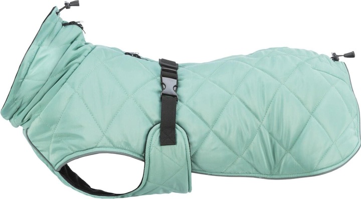 Actual product image Trixie CityStyle Oslo coat, recycled, S, 33 cm, Jade (S, Dog coat)