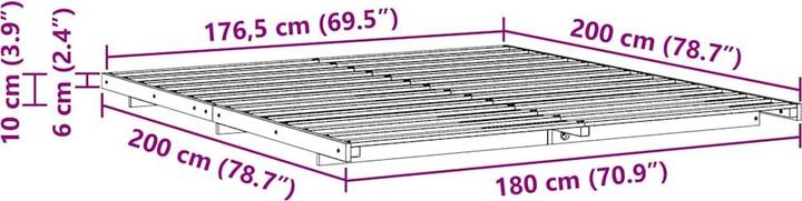 Immagine prodotto vidaXL Letto (180 x 200 cm)