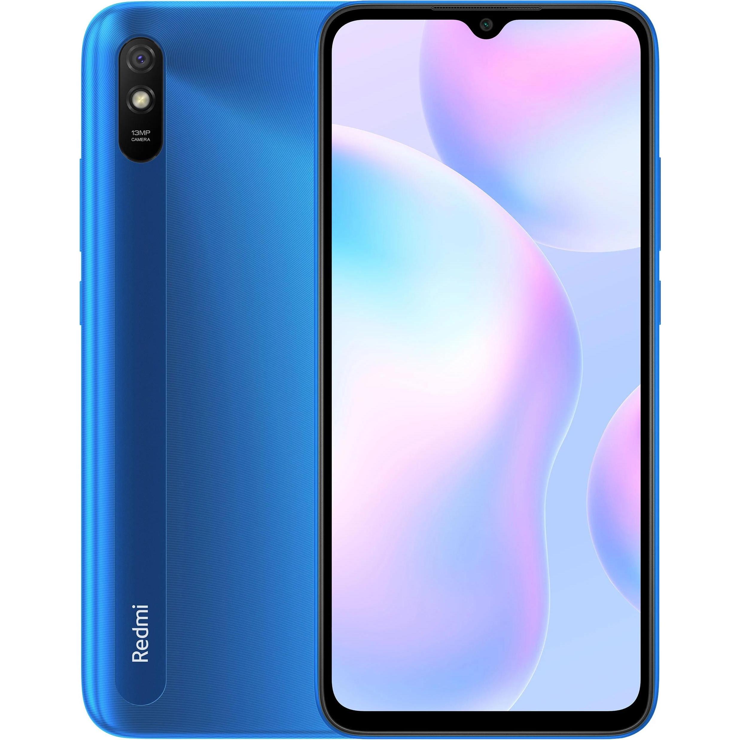 Xiaomi Redmi 9A (32 GB, glacial blue, 6.53", Dual SIM, 13 Mpx, 4G), Smartphone, Blau