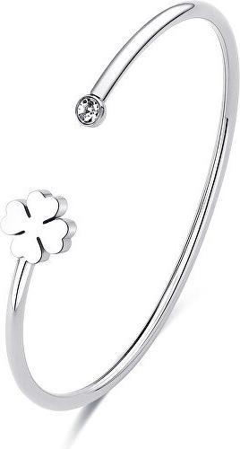 Image du produit Sagapo Open solid bracelet Four-leaf clover Click SCK239
