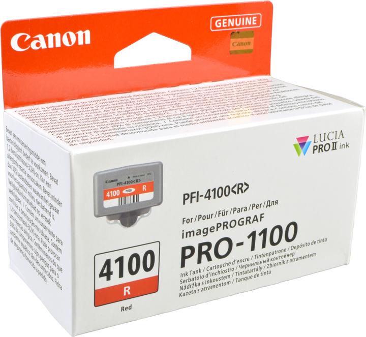 Actual product image Canon PFI-4100 R red (M)
