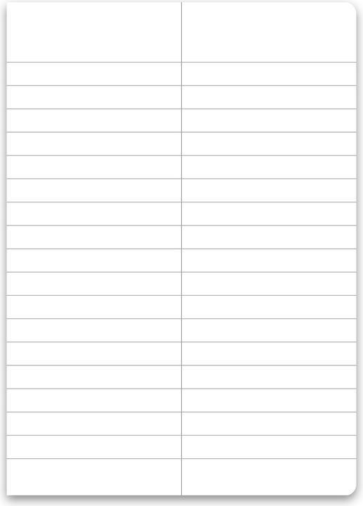 Actual product image Ursus Vocabulary book (A6, Lined, Soft cover)