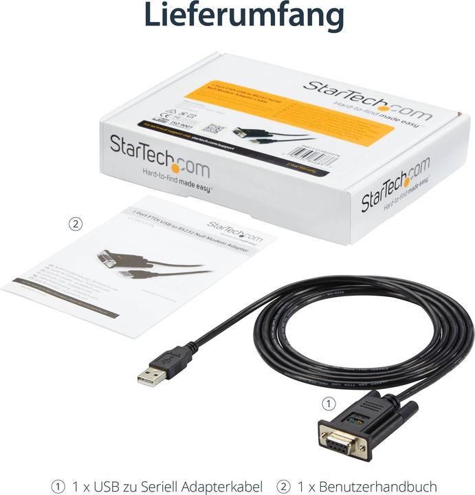 Productafbeelding StarTech USB Naar Seriële Dce Adapter (1.70 m)