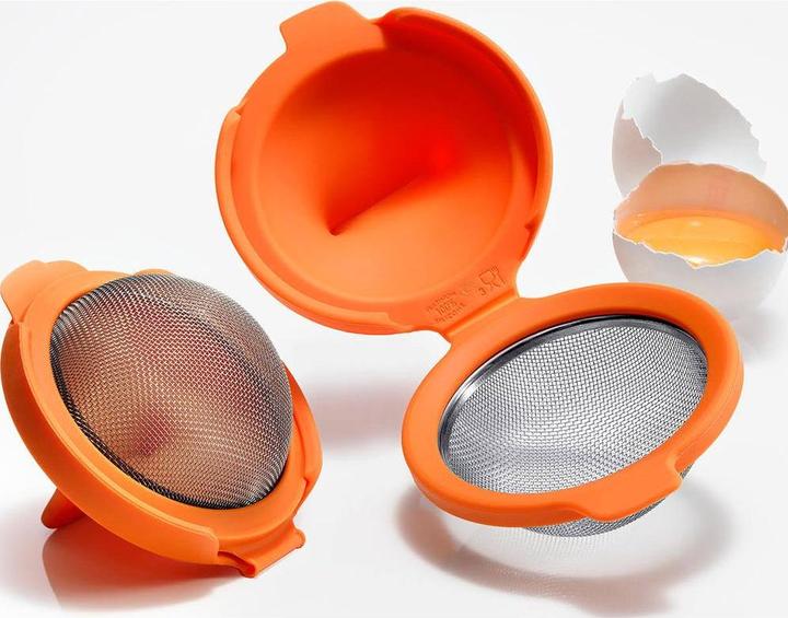 Produktbild Lékué Eier-Pochierer, 2er Set, 11x4.5x7 cm, orange