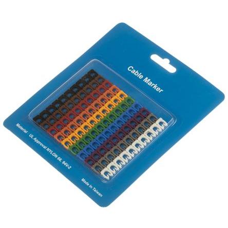 Thumbnail - Rs Pro, Kabelverbindung Zubehör, Clip on Nylon 66 Cable Marker Pk Mixed