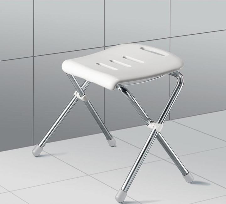 Produktbild spirella Klappsitz Prof Weiss/Chrom