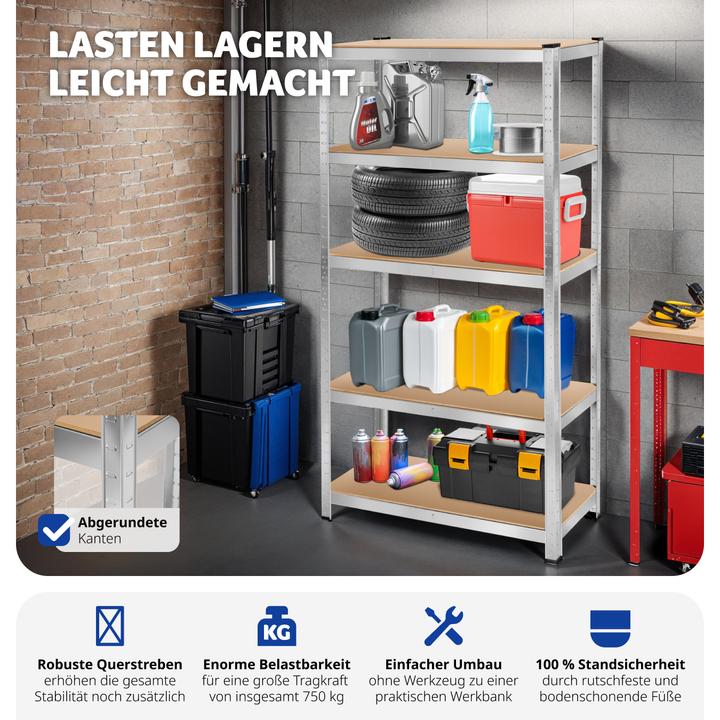 Produktbild tectake Werkstattregal Konrad