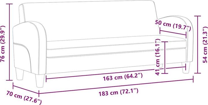 Image du produit vidaXL Sofa (3 places)