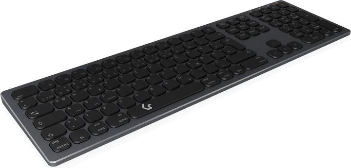 Actual product image KeySonic Full-Size Aluminum Keyboard, Bluetooth® & RF, for Win & macOS (DE, Wireless)