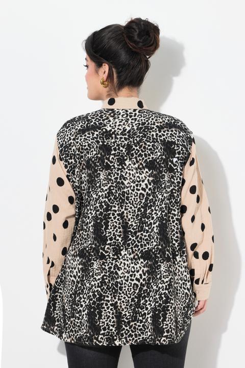 Produktbild Angel of Style Bluse, oversized, Musselin, Mustermix (46)