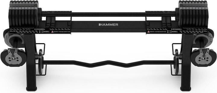 Actual product image Hammer Fitness HAMMER StrongLock 8.0 Lang- & Kurzhantel-Set, Hantelart