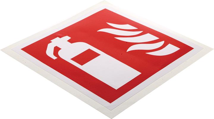 Immagine prodotto RS PRO Segno di protezione antincendio in vinile estintore rosso/bianco autoadesivo