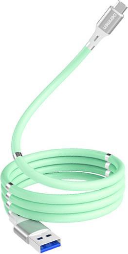 Actual product image Denmen USB-A to USB-C USB cable 1 m Mint (29366) (1 m, USB 2.0)