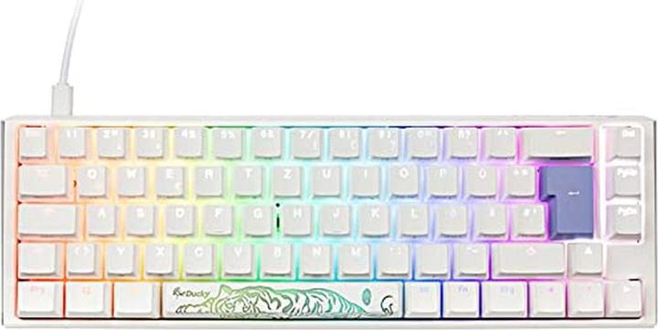 Produktbild Ducky One 3 Classic Pure White SF Gaming Tastatur, RGB LED - MX-Red (DE, Kabelgebunden)