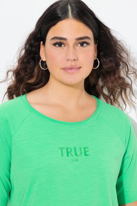 Produktbild Ulla Popken Shirt, Ringel, Rundhals, Halbarm, offenkantig (62)